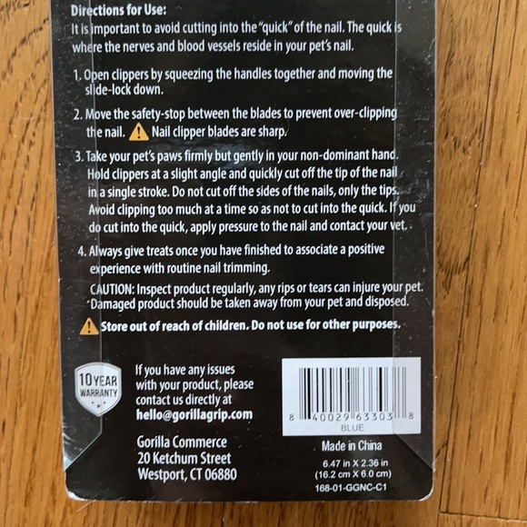 Gorilla Grip Pet Nail Clippers For Cats or Dogs - Picture 10 of 10